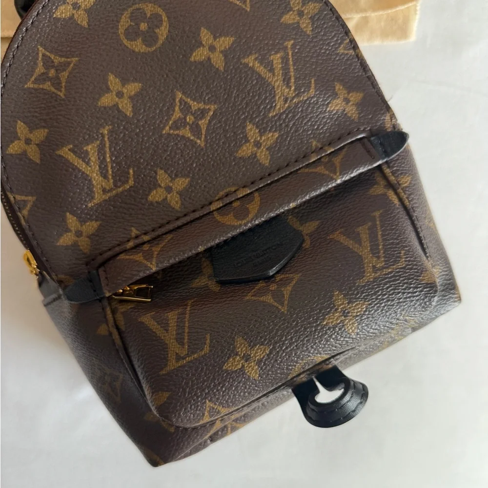 Authentic Louis Vuitton Palm Springs mini backpack purse with box & dust bag - Picture 12 of 16